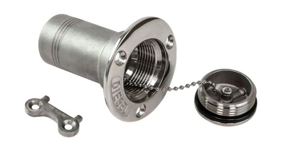 Горловина заливная для дизтоплива 38 мм, ключ Marine Rocket