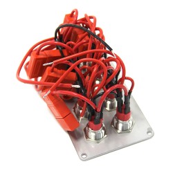 Панель управления 8 ‑ кнопочная 15А с LED‑подсветкой (вкл/выкл), AISI316