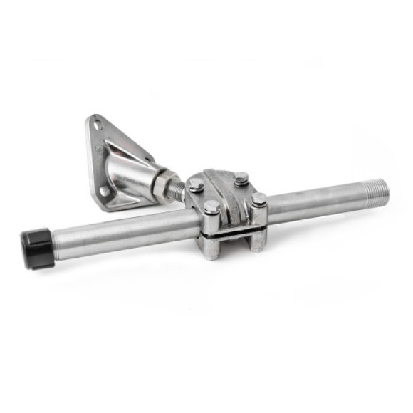 Опора регулируемая РТ 283х100мм, алюминий, нерж.сталь. Опора регулируемая РТ 283х100мм, алюминий, нерж.сталь.