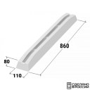 Кранец причальный 860±(10) мм белый
