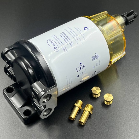 Фильтр топливный (сепаратор) 10 мк (в сборе) (WUHU)