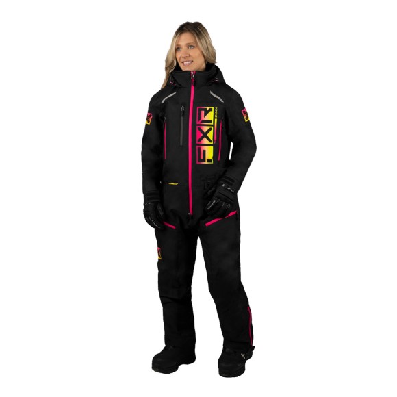 Комбинезон FXR Recruit F.A.S.T. с утеплителем Black/Rasp-HiVis Fade, 8