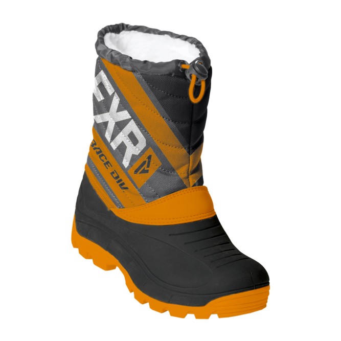 Детские ботинки FXR Octane с утеплителем Black/Orange/Charcoal, 2/33