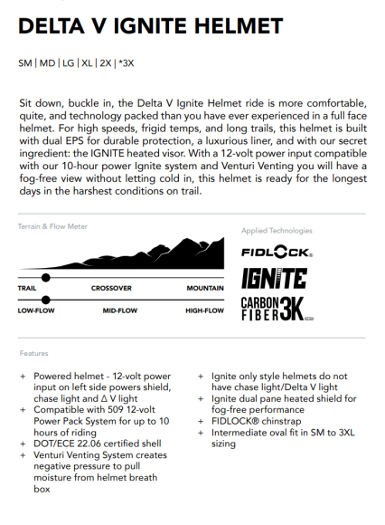 Шлем 509 Delta V с подогревом Racing Red, SM Шлем 509 Delta V с подогревом Racing Red, SM