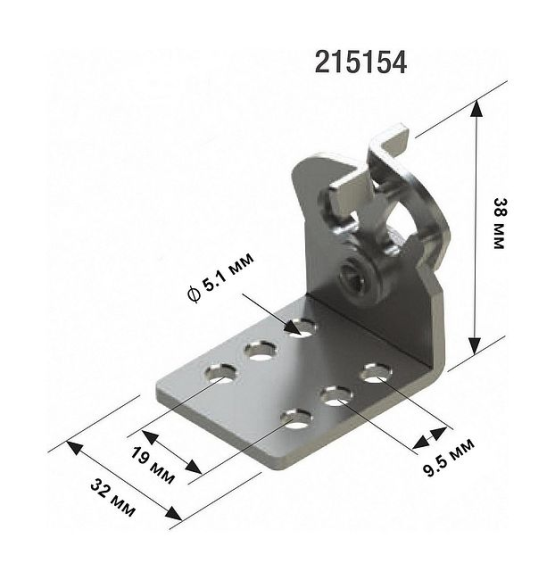 Крепление для 2-х тросов ДУ