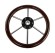 Рулевое колесо LEADER WOOD деревянный обод серебряные спицы д. 340 мм