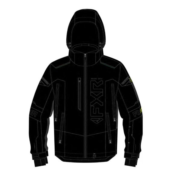 Куртка FXR Helium X 2-in-1 с утеплителем Black Ops, XL Куртка FXR Helium X 2-in-1 с утеплителем Black Ops, XL