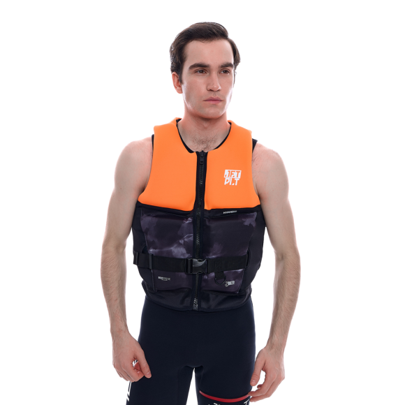 Жилет спасательный JetPilot 3SXTY Hyperflex S-grip Eco Vest Char/Orange, M Жилет спасательный JetPilot 3SXTY Hyperflex S-grip Eco Vest Char/Orange, M
