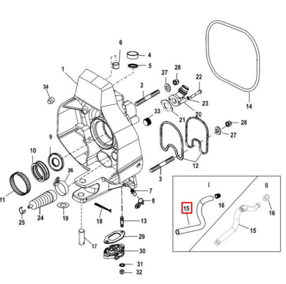 Шланг водяной резиновый (армирован тканью) HOSE ASSY (Quicksilver) Шланг водяной резиновый (армирован тканью) HOSE ASSY (Quicksilver)