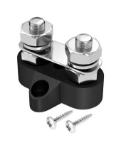 Клемма-штифт двойная, M6, черная Клемма-штифт двойная, M6, черная