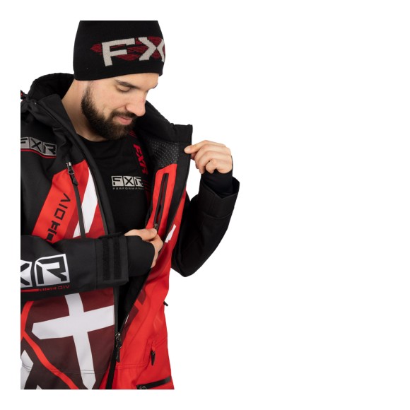 Комбинезон FXR CX F.A.S.T. с утеплителем Black/Red, XL