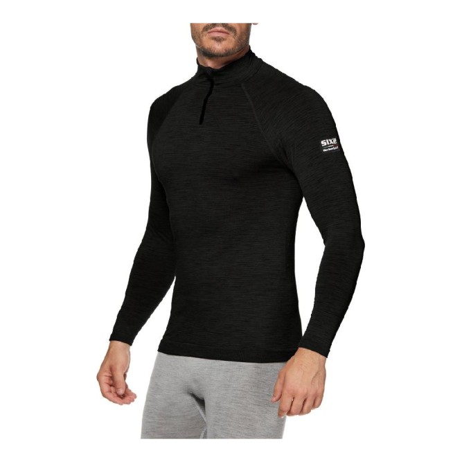 Термокофта SIXS TS13 MERINOS Wool Black, L/XL