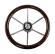 Рулевое колесо LEADER WOOD деревянный обод серебряные спицы д. 360 мм