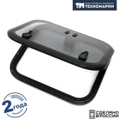 Люк палубный распашной Альбатрос 522x392 (черное исполнение)