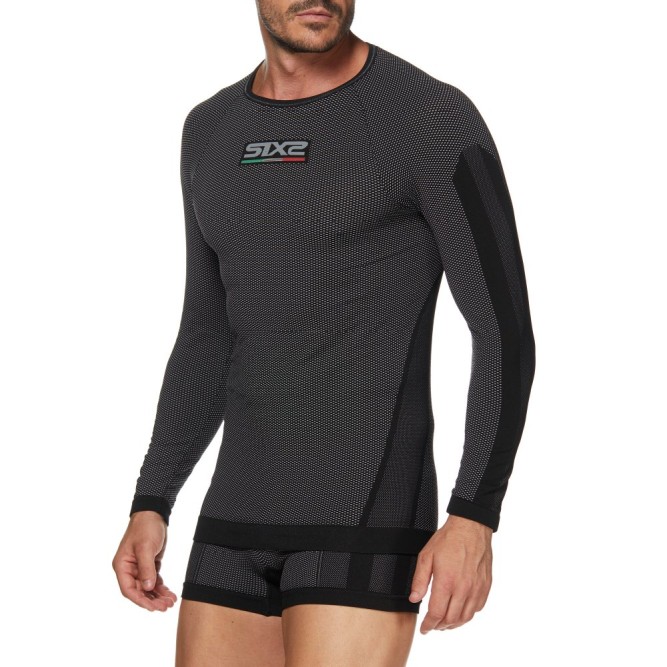 Лонгслив SIXS TS2 4-season Black Carbon, XL/2XL