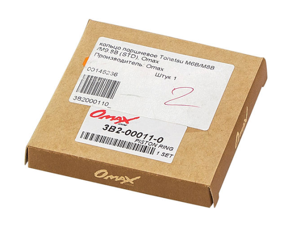 Кольца поршневые Tohatsu M6B/M8B/M9.8B (STD), Omax Кольца поршневые Tohatsu M6B/M8B/M9.8B (STD), Omax