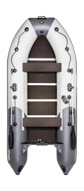Надувная лодка ПВХ, Ривьера Компакт 3600 СК Комби, светло-серый/графит Надувная лодка ПВХ, Ривьера Компакт 3600 СК Комби, светло-серый/графит