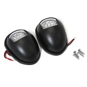 Огни бортовые светодиодные 88х61х32 мм, черный корпус