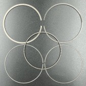 Кольца поршневые, комплект на один поршень Yamaha F300-350 (STD) (Yamaha)