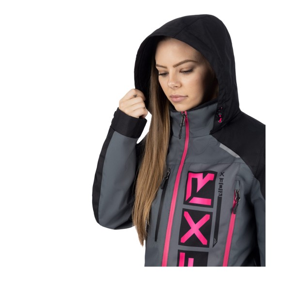 Комбинезон FXR Recruit F.A.S.T. с утеплителем Black/Charcoal/Fuchsia, 12