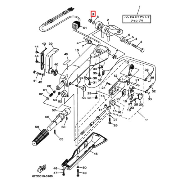 Гайка самоконтрящаяся мультирумпеля Yamaha 40-225, F20-130 (90185-12M12) (Yamaha) Гайка самоконтрящаяся мультирумпеля Yamaha 40-225, F20-130 (90185-12M12) (Yamaha)