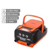 Насос электрический двухступенчатый Skipper с АКБ макс.давл.1,1 bar, макс. производ. 350л/мин., макс. мощн.110Вт