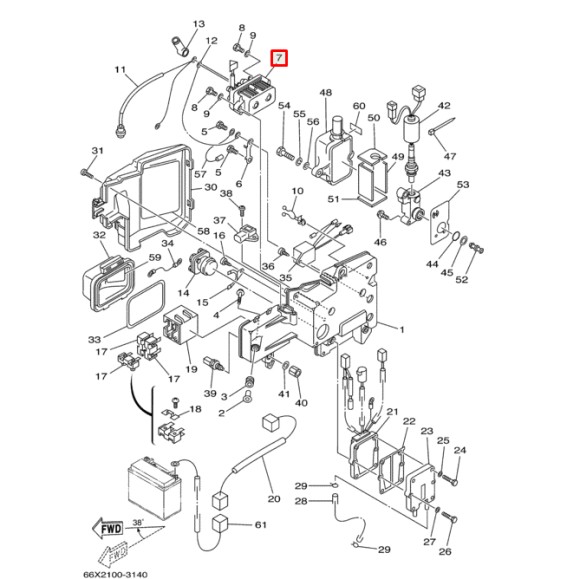 Реле гидроподъемника Yamaha 50-250 (PREMARINE) Реле гидроподъемника Yamaha 50-250 (PREMARINE)