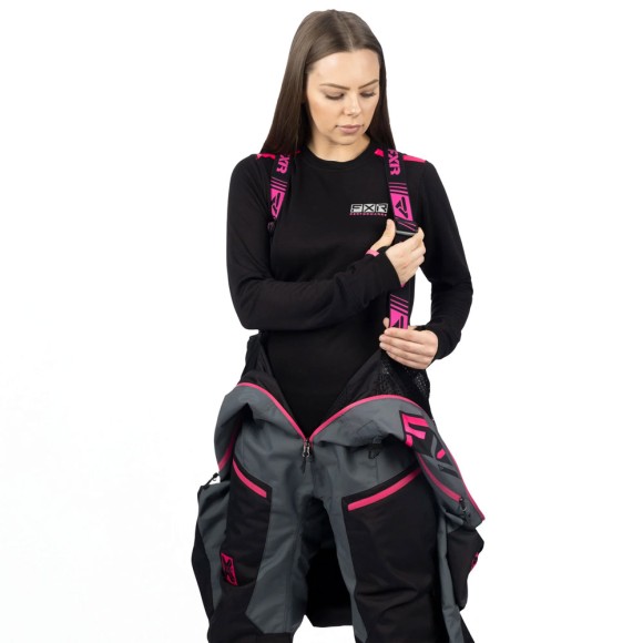 Комбинезон FXR Recruit F.A.S.T. с утеплителем Black/Charcoal/Fuchsia, 14 Комбинезон FXR Recruit F.A.S.T. с утеплителем Black/Charcoal/Fuchsia, 14