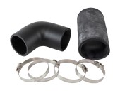 Колено выхлопа с патрубком вход 3" выход 3" наклон 80, OSCO