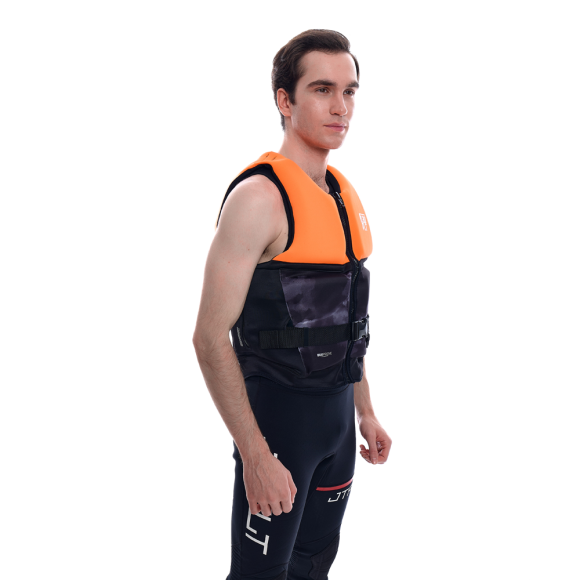 Жилет спасательный JetPilot 3SXTY Hyperflex S-grip Eco Vest Char/Orange, 2XL