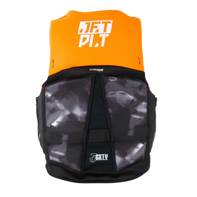 Жилет спасательный JetPilot 3SXTY Hyperflex S-grip Eco Vest Char/Orange, 2XL
