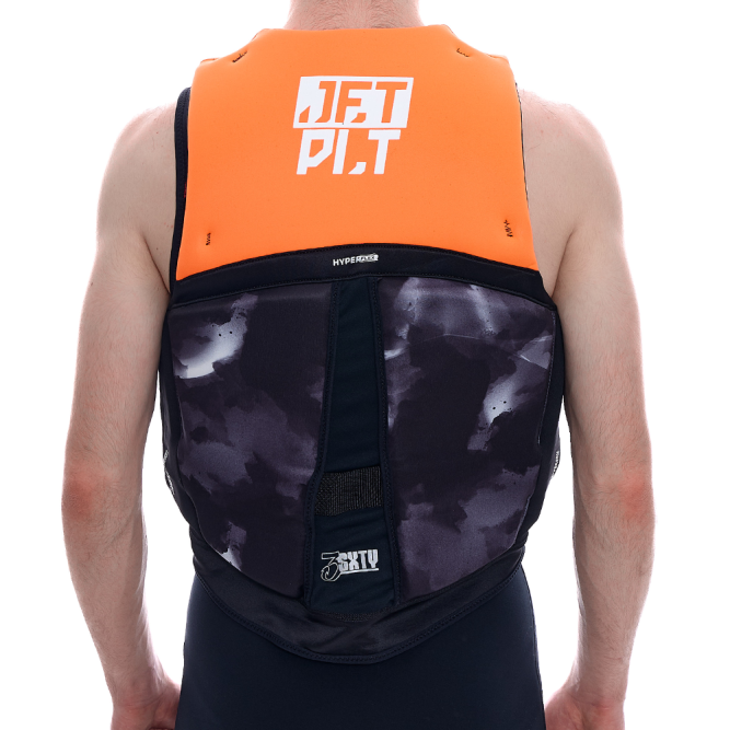Жилет спасательный JetPilot 3SXTY Hyperflex S-grip Eco Vest Char/Orange, 2XL