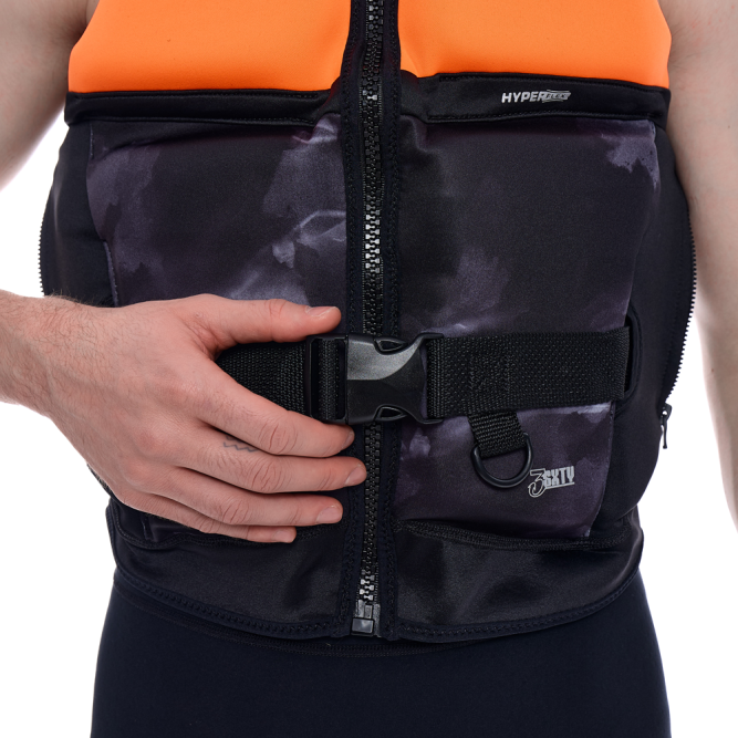 Жилет спасательный JetPilot 3SXTY Hyperflex S-grip Eco Vest Char/Orange, 2XL