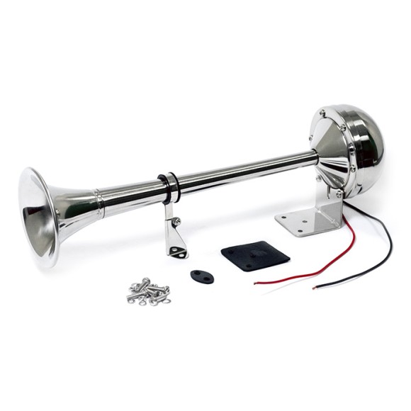 Горн электрический однотональный SUNFINE 101x410 мм, нержавеющая сталь (Замена EASTERNER C11478) Горн электрический однотональный SUNFINE 101x410 мм, нержавеющая сталь (Замена EASTERNER C11478)