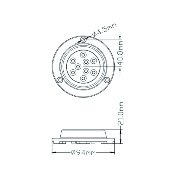 Фонарь подводный AAA, нержавеющая сталь белый