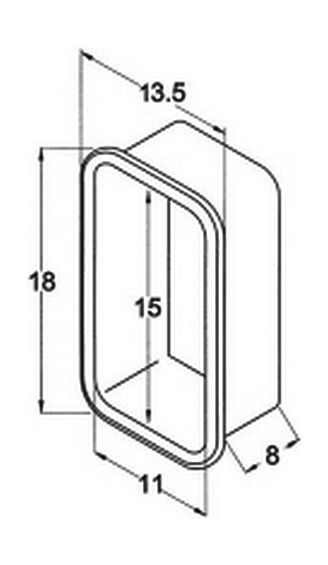 Ящик для хранения мелочей с крышкой, 150х110х80 мм