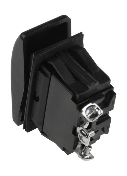 Переключатель трехпозиционный (ON)-OFF-ON 12 В/16А 3Р без фиксации 1 положения