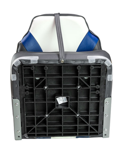 Кресло мягкое складное Rainbow, обивка винил, цвет угольный/синий/белый, Marine Rocket