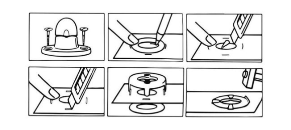 Застежка тентовая поворотная c панелькой, нержавеющая сталь, Osculati Застежка тентовая поворотная c панелькой, нержавеющая сталь, Osculati