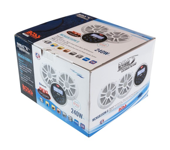 Морская магнитола BOSS MCKGB350W.6 (комплект2)