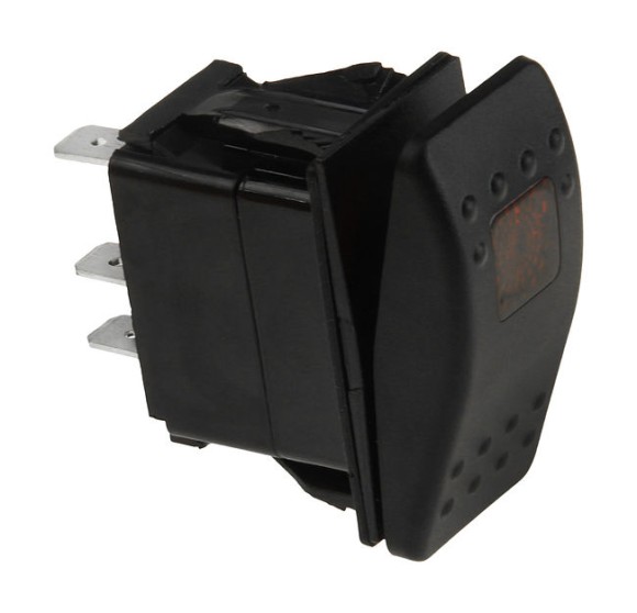 Переключатель двухпозиционный ON-OFF 12 В/20А 5Р с подсветкой