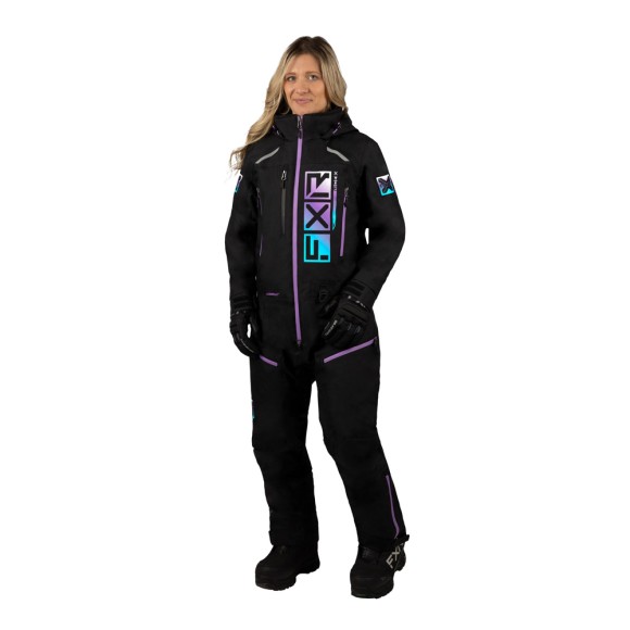 Комбинезон FXR Recruit F.A.S.T. с утеплителем Blk/Sky-Lilac-Wht Fade, 4
