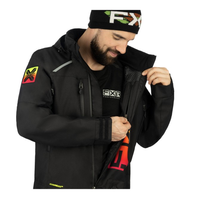 Комбинезон FXR Recruit F.A.S.T. с утеплителем Black/Sherbert, XL