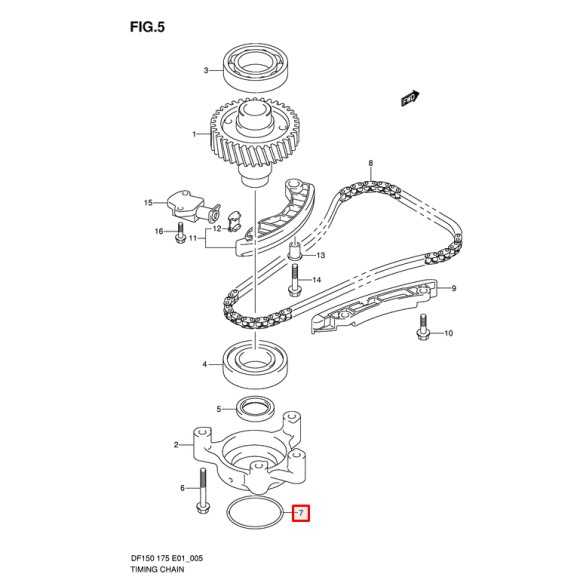 Кольцо уплотнительное Suzuki DF150-350A (09280-70012) (Suzuki) Кольцо уплотнительное Suzuki DF150-350A (09280-70012) (Suzuki)
