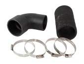 Колено выхлопа с патрубком вход 3" выход 3 1/2" наклон 80, OSCO