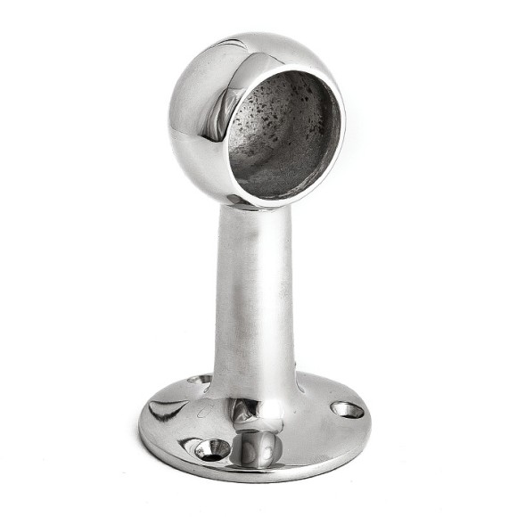 Держатель леера 25.4мм торцевой несквозной, высота 87 мм Держатель леера 25.4мм торцевой несквозной, высота 87 мм