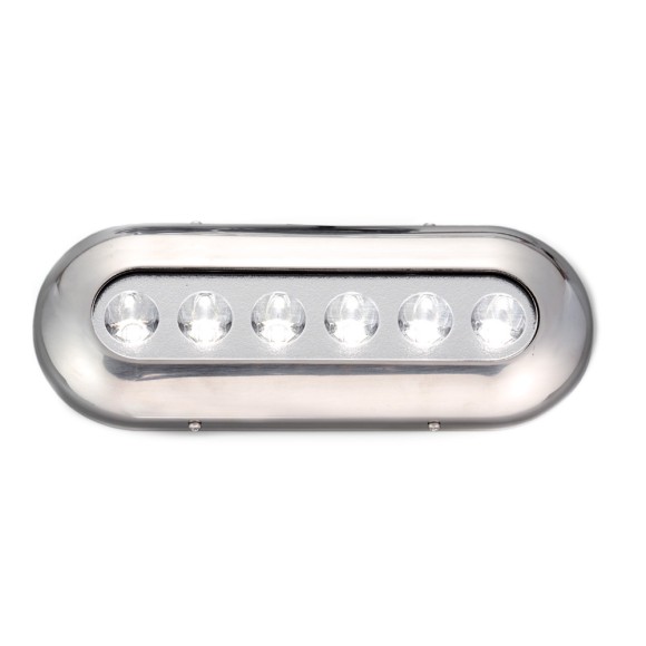 Фонарь подводный AAA, нержавеющая сталь, пластик белый