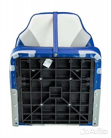 Кресло мягкое складное Rainbow, обивка винил, цвет синий/серый/белый, Marine Rocket Кресло мягкое складное Rainbow, обивка винил, цвет синий/серый/белый, Marine Rocket