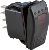 Переключатель двухпозиционный ON-ON 12 В/20А 7Р с подсветкой Переключатель двухпозиционный ON-ON 12 В/20А 7Р с подсветкой