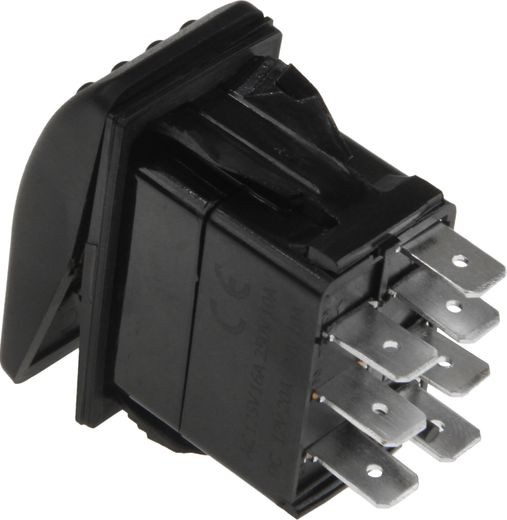 Переключатель двухпозиционный ON-ON 12 В/20А 7Р с подсветкой Переключатель двухпозиционный ON-ON 12 В/20А 7Р с подсветкой